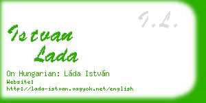 istvan lada business card