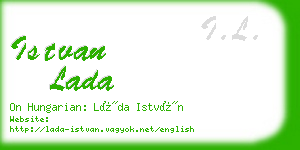 istvan lada business card